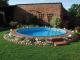 Kit piscine enterree AQUALUX acier ronde 4.5 x 1.50m - Autre vue