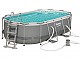 Kit piscine tubulaire Bestway POWER STEEL FRAME POOL ovale 427x250x100cm