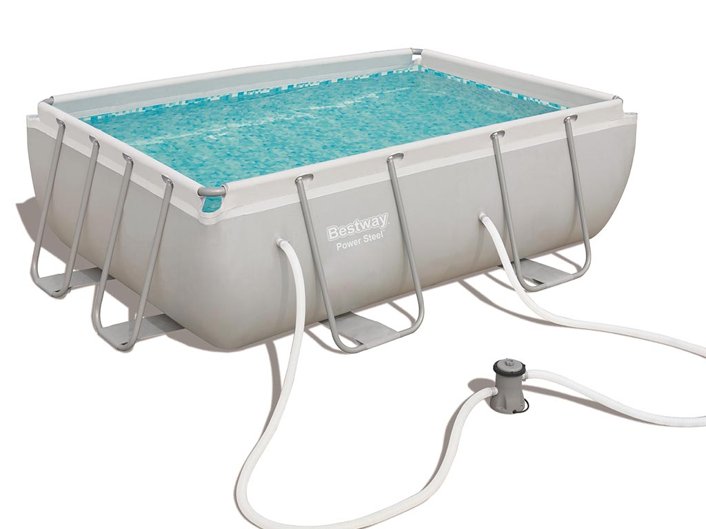 Kit piscine tubulaire Bestway POWER FRAME POOLS rectangulaire 282x196x84cm