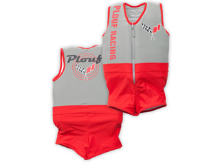 Maillot de bain flottant enfant PLOUF Flash Rouge garcon 4 ans (17/19kg)