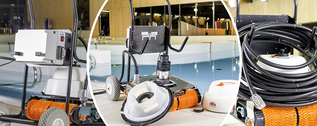 Robot de piscine electrique Hexagone CHRONO MP3 XL avec radiocommande - Le robot piscine électrique professionnel Hexagone CHRONO MP3 XL