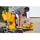 Fauteuil de mise a l'eau mobile UNIKART 150 HEXAGONE - Caractéristiques du fauteuil UNIKART 150 HEXAGONE