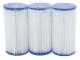 Lot de 3 cartouches de remplacement Bestway FLOWCLEAR Ø10,6x20,3 cm pour filtration a cartouche 5.6L/h