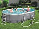 Kit complet piscine tubulaire Bestway POWER STEEL FRAME POOLS ovale 488x305x107cm filtration cartouche - Autre vue