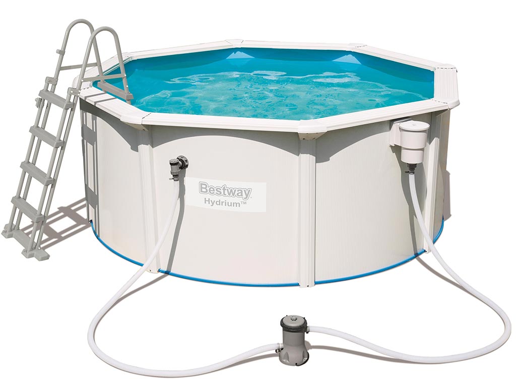 Kit piscine Bestway HYDRIUM STEEL WALL POOLS ronde 300x120cm filtration cartouche