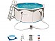 Kit piscine Bestway HYDRIUM STEEL WALL POOLS ronde 300x120cm filtration cartouche - Autre vue