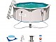 Kit piscine HYDRIUM STEEL WALL POOLS ronde 360x120cm filtration cartouche - Autre vue