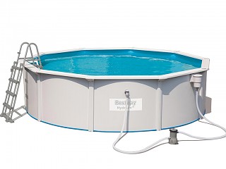 Kit piscine Bestway HYDRIUM STEEL WALL POOLS ronde 460x120cm filtration cartouche