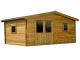 Abri de jardin en bois COURCHEVEL 18,6 m² couleur Marron