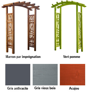 Pergola bois BALI double arc - Pergola bois BALI double arc Ocarprotectnale et moderne