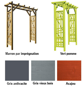 Pergola bois BALI double traverse - Pergola bois BALI double traverse Ocarprotectnale et moderne