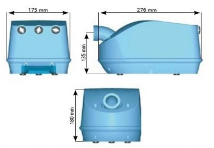 Blower avec rechauffeur 250W 12 a 18 jets G90-2HN-M - Blower avec réchauffeur 250W 12 à 18 jets G90-2HN-M