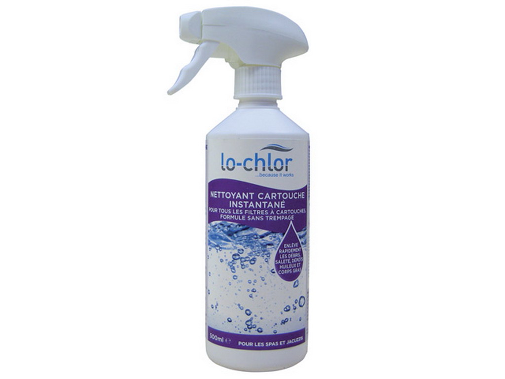 Spray Lo-Chlor nettoyant cartouche instantane piscine 500ml