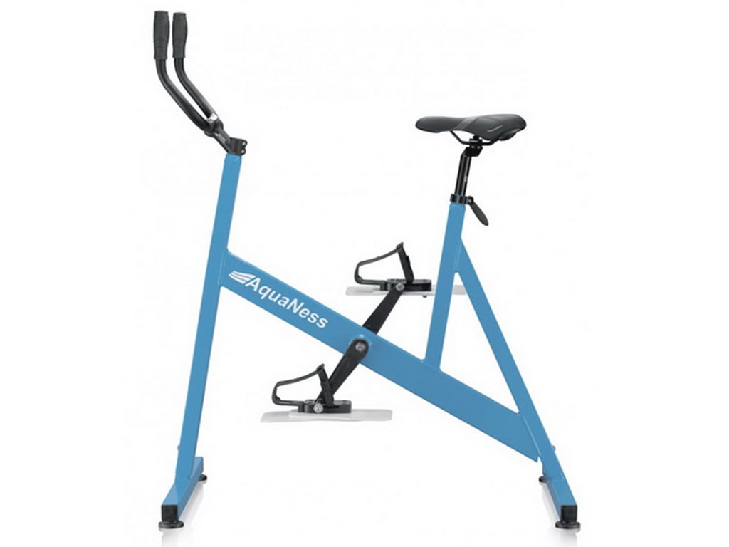 Velo d'aquabike AquaNess piscine V1 bleu clair