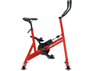 Velo d'aquabike AquaNess piscine V2 rouge