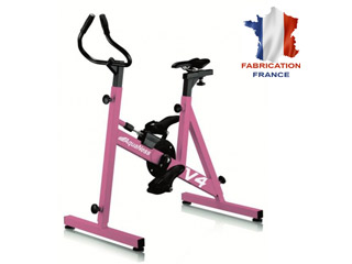 Velo d'aquabike AquaNess piscine V4 rose