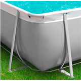 Kit piscine tubulaire EASY LUXE rectangulaire 5,70 x 3m filtration a sable - Avantage de la piscine tubulaire EASY rectangulaire 5,70 x 3m