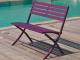 Banc pliant MARIUS en aluminium Aubergine
