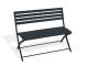 Banc pliant MARIUS en aluminium Gris anthracite