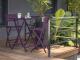 Chaise de bar pliante MARIUS en aluminium Aubergine - Autre vue