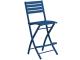 Chaise de bar pliante MARIUS en aluminium Bleu riviera