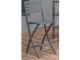 Chaise de bar pliante MARIUS en aluminium Gris anthracite - Autre vue