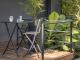 Table bar haute pliante MARIUS en aluminium Gris anthracite - Autre vue