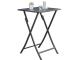 Table bar haute pliante MARIUS en aluminium coloris 5 couleurs au choix