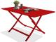 Table rectangulaire pliante MARIUS en aluminium Rouge carmin