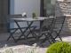Table rectangulaire pliante MARIUS en aluminium Gris anthracite - Autre vue