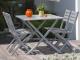 Table rectangulaire pliante MARIUS en aluminium Gris metal - Autre vue