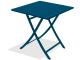 Table pliante carree MARIUS en aluminium Bleu riviera