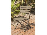 Chaise pliante MARIUS en aluminium Beige - Autre vue