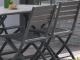 Chaise pliante MARIUS en aluminium Gris anthracite - Autre vue
