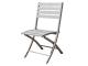 Chaise pliante MARIUS en aluminium Gris metal