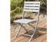 Chaise pliante MARIUS en aluminium Gris metal - Autre vue