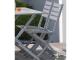 Chaise pliante MARIUS en aluminium Gris metal - Autre vue