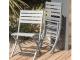 Chaise pliante MARIUS en aluminium Gris metal - Autre vue