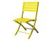 Chaise pliante MARIUS en aluminium Jaune