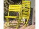 Chaise pliante MARIUS en aluminium Jaune - Autre vue
