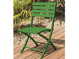 Chaise pliante MARIUS en aluminium Vert prairie - Autre vue