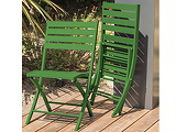 Chaise pliante MARIUS en aluminium Vert prairie - Autre vue