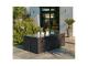 Salon de jardin en resine tressee avec table + 8 fauteuils encastrables Noir - Autre vue