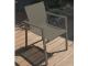 Fauteuil de jardin empilable ZAHARA aluminium et textilene Sable