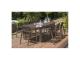 Table de jardin ZAHARA aluminium avec rallonge 180/240x100x73cm Sable - Autre vue