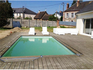 Kit piscine enterree AZTECK rectangulaire 2.44 x 4.95m