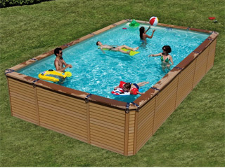 Kit piscine hors-sol AZTECK rectangulaire 3.65 x 8.50m