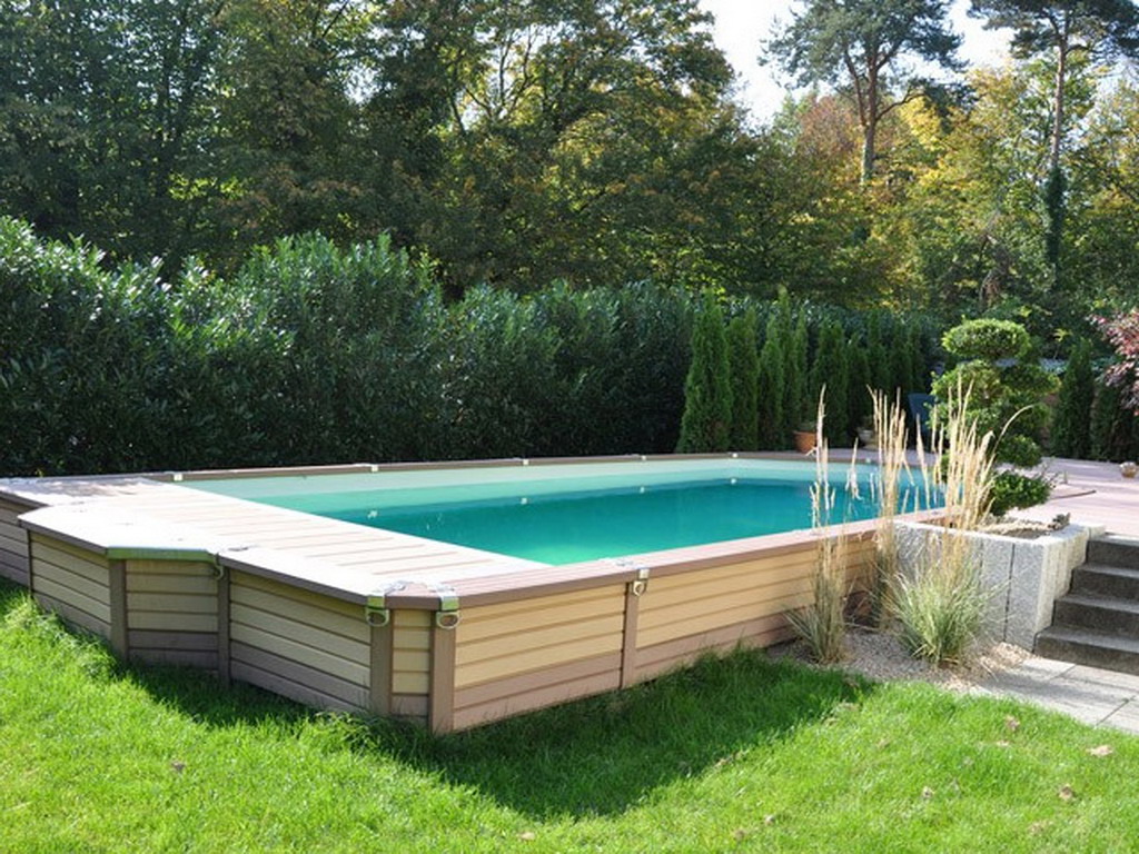 Kit piscine semi-enterree AZTECK rectangulaire 3.65 x 6.90m