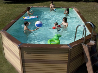 Parement piscine AZTECK Brun exotique