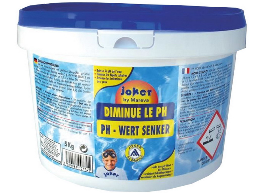 Reducteur de pH piscine JOKER Mareva 5Kg